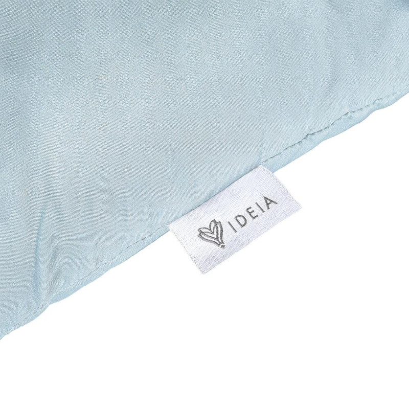 Подушка декоративна 50х50 см Simplicity IDEIA антиалергенна м'ята з вишивкою