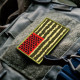 Набір шевронів 2 шт нашивка на липучці прапор США Херсонський Кавун прапор Америки Херсон вишитий патч 5х7 см