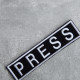 Шеврон на липучці для журналістів Преса Press 2,5х11,5 см см вишитий патч нашивка для працівників медіа та ЗМІ