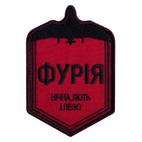 Шеврон на липучці ФУРІЯ 6х9 см вишитий патч нашивка Нічна Лють і Лезо