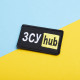 Шеврон на липучці 5х9,5 см Hub жовтий ЗСУ