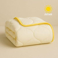 Ковдра літня Попкорн 175х200 см IDEIA з кукурудзяним наповнювачем антиалергенна молоко для літа