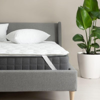 Наматрацник захисний NORDIC СOMFORT 160х200 см IDEIA щіл 150 гр/м2 з еластичними стрічками по кутах антиалергенний білий