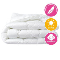 Ковдра літня Super Soft Premium 175х210 см IDEIA штучний пух бавовна перкаль антиалергенна для літа