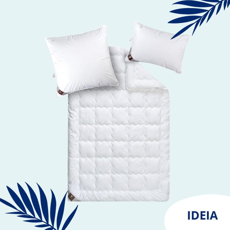 Ковдра літня Super Soft Premium 175х210 см IDEIA штучний пух бавовна перкаль антиалергенна для літа