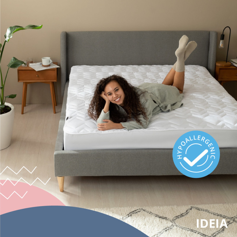 Наматрацник 80х190х35 см NORDIC COMFORT LUXE IDEIA пл 250 гр/м2 стьобаний натяжний з бортом по периметру