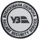 Шеврон на липучці Укрзалізниця УЗ Воєнізована охорона 7 см вишитий патч нашивка шеврон