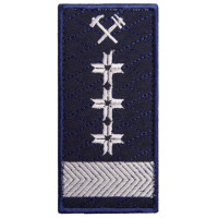 Шеврон на липучці Укрзалізниця УЗ Погон Директор Департамента 5х10 см вишитий патч