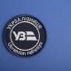 Шеврон на липучці Укрзалізниця УЗ напис круглий 7 см вышитый патч нашивка