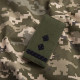 Шеврон на липучці погон звання ВСУ Підполковник хакі 5х10 см вишитий патч нашивка
