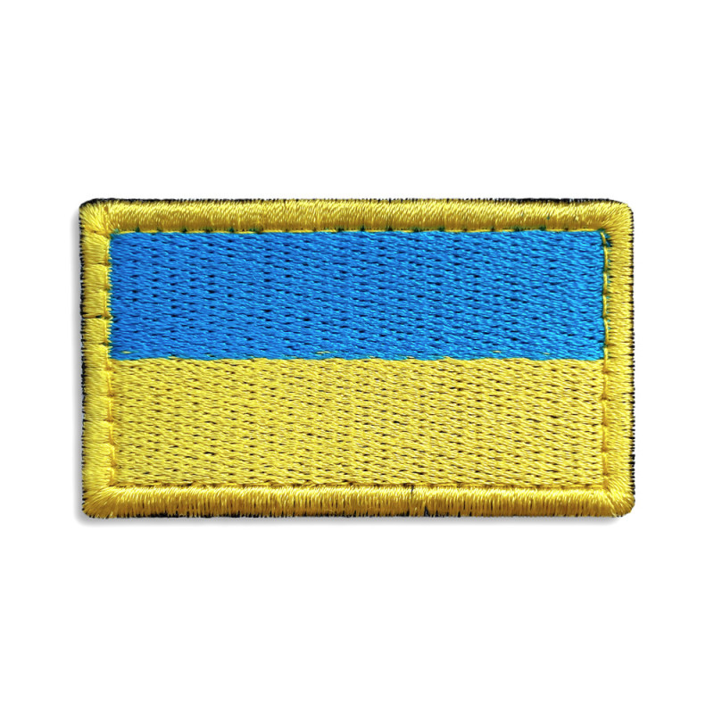 Набір шевронів 2 шт з липучкою Тризуб 7х9 см і Прапор України 5х3 см вишитий патч нашивка