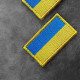 Набір шевронів 2 шт з липучкою Тризуб 7х9 см і Прапор України 5х3 см вишитий патч нашивка