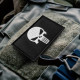 Набір шевронів 2 шт з липучкою PUNISHER Череп Карателя чорний 5х8 см вишитий патч нашивка Карателя