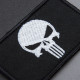 Набір шевронів 2 шт з липучкою PUNISHER Череп Карателя чорний 5х8 см вишитий патч нашивка Карателя