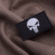 Набір шевронів 2 шт з липучкою PUNISHER Череп Карателя чорний 5х8 см вишитий патч нашивка Карателя