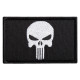 Набір шевронів 2 шт з липучкою PUNISHER Череп Карателя чорний 5х8 см вишитий патч нашивка Карателя