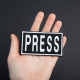 Набір шевронів 3 шт на липучці для журналістів Преса Press вишитий патч нашивка для працівників медіа та ЗМІ