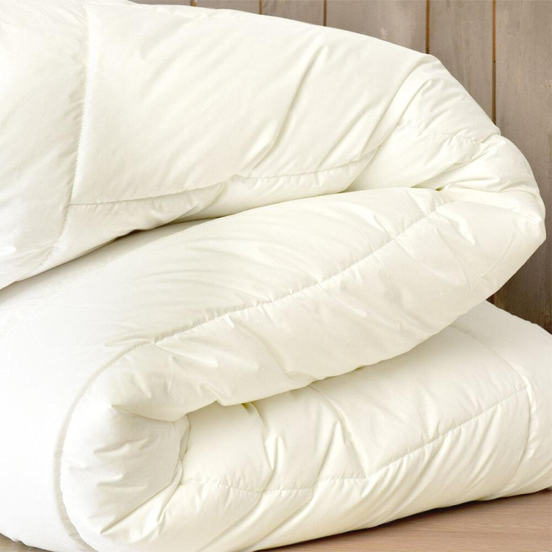 Ковдра Wool Premium вовняна 155х210 см IDEIA двошарова зимова вовна супер тепла бавовна натуральна