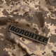 Набір шевронів 2 шт на липучці Волонтер хакі 2х12 см вишитий патч 2х12 см нашивка шеврон планка