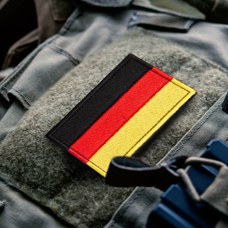 Набір шевронів 2 шт на липучці Прапор Німеччини 5х8 см ФРН вишитий патч нашивка шеврон Німеччина