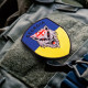 Шеврон на липучці Грузія вовк прапор України 7х9 см вишитий патч нашивка Грузіі Georgia