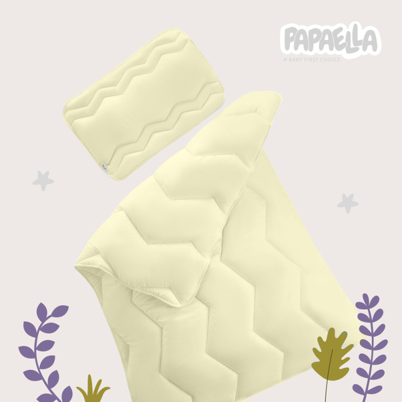 Ковдра дитяча зимова Comfort 100х135 см PAPAELLA для дітей у дитяче ліжечко антиалергенна молоко