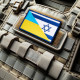 Набір шевронів 2 шт на липучці Прапор України Ізраїля та США вишитий патч нашивка шеврон Україна Ізраїль Америка