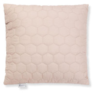 Подушка декоративна 50х50 см IDEIA стьобана антиалергенна беж, міцна стібка
