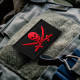 Набір шевронів 2 шт з липучкою Пірат Jolly Roger Веселий Роджер 5х8 см вишитий патч нашивка шеврон