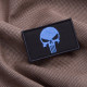 Набір шевронів 2 шт з липучкою PUNISHER Череп Карателя синій 5х8 см вишитий патч нашивка шеврон Карателя