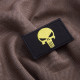 Набір шевронів 2 шт з липучкою PUNISHER Череп Каратель 5х8 см жовтий вишитий патч нашивка шеврон Каратель