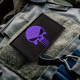 Набір шевронів 2 шт з липучкою PUNISHER Череп Карателя фіолетовий 5х8 см вишитий патч нашивка шеврон Каратель