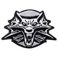 Шеврон на липучці Відьмак 7,7х11 см Вовк Геральт вишитий патч нашивка