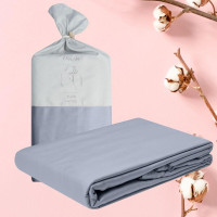 Підковдра 200x220 см сатин бавовна IDEIA в упаковці графіт натуральна тканина