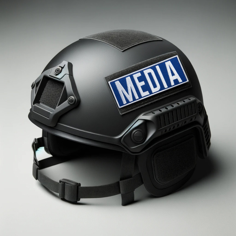 Набір шевронів 2 шт для журналістів Преса MEDIA вишитий патч нашивка для працівників медіа та ЗМІ