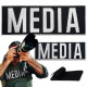 Набір шевронів 2 шт для журналістів Преса MEDIA вишитий патч нашивка для працівників медіа та ЗМІ