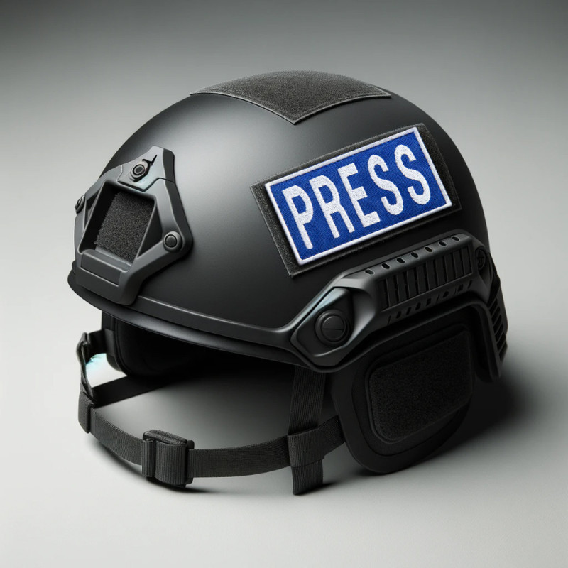 Набір шевронів 3 шт на липучці для журналістів Преса Press вишитий патч нашивка для працівників медіа та ЗМІ