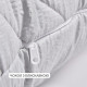 Подушка для сну 70х70 см NORDIC COMFORT+ IDEIA чохол стьобаний з блискавкою антиалергенна сіра