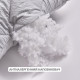 Подушка для сну 70х70 см NORDIC COMFORT+ IDEIA чохол стьобаний з блискавкою антиалергенна сіра