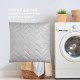 Подушка для сну 70х70 см NORDIC COMFORT+ IDEIA чохол стьобаний з блискавкою антиалергенна сіра