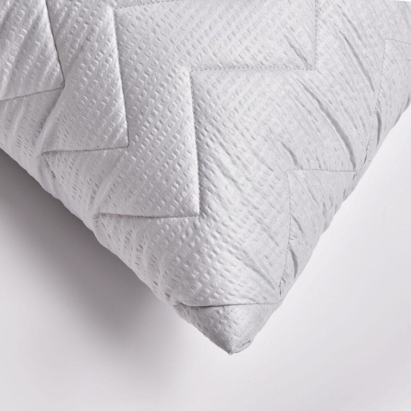 Подушка для сну 70х70 см NORDIC COMFORT+ IDEIA чохол стьобаний з блискавкою антиалергенна сіра