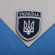 Набір шевронів 2 шт на липучці Укрзалізниця УЗ Україна 7х9 см вишитий патч нашивка Українська залізниця