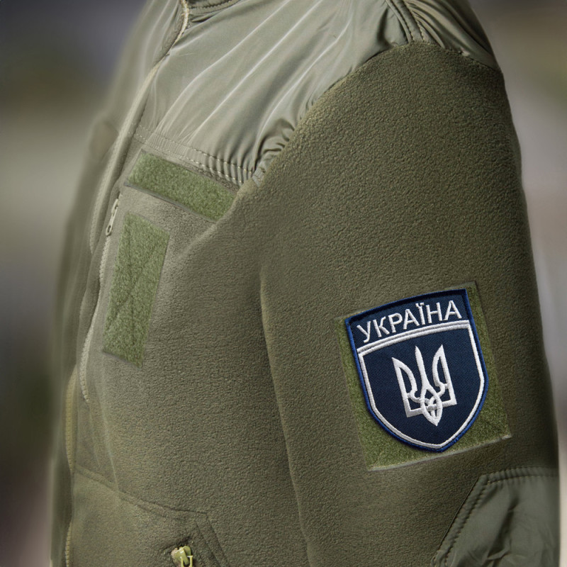 Набір шевронів 2 шт на липучці УЗ Укрзалізниця вишитий патч нашивка шеврон Українська залізниця