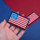 Набір шевронів 2 шт з липучкою Прапор Betsy Ross 1776 США Америка 5х8 см вишитий патч нашивка шеврон Америки