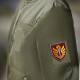 Набір шевронів 2 шт ДШВ навчальний центр 199 7х8,2 см, вишитий патч нашивка шеврон