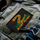 Набір шевронів 2 шт з липучкою No step on snek чорний 5х8 см Не наступай на змію патч Змія