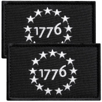 Набір шевронів 2 шт США 1776 Патріот USA 1776 Patriot тактична військова вишита аплікація нашивка з липучкою