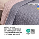 Покривало на ліжко Silhouette 220x240 IDEIA двостороннє міцне стьобання тканини антиалергенне сіре