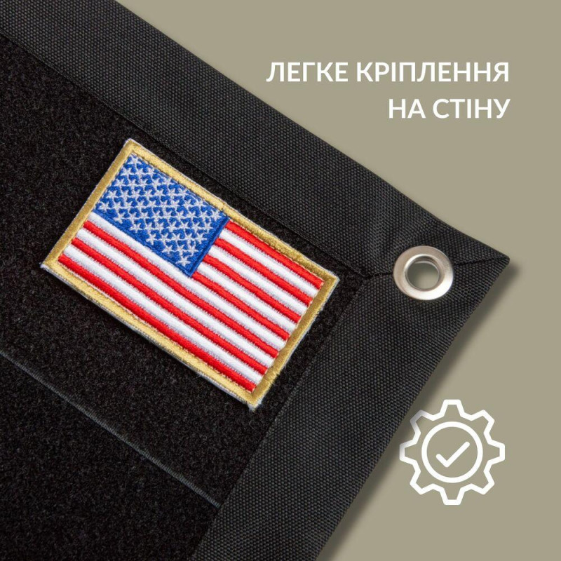 Стенд панель для шевронів IDEIA, патч борд для військових нашивок і нагород, для колекціонерів, липучка 61х92 см