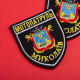 Набір шевронів 2 шт з липучкою Мотопатруль Миколаїв 7,5х9 см, вишитий патч нашивка шеврон